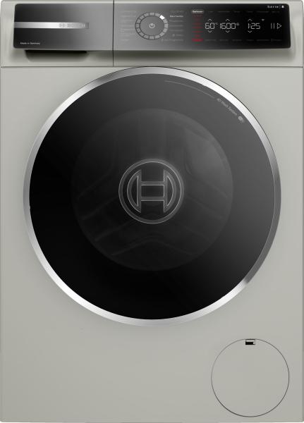 Bosch WGB2560X1 - Serie 8, Waschmaschine, Frontlader, 10 kg, 1600 U/min., Silber-inox, ca. 60 x 85 cm